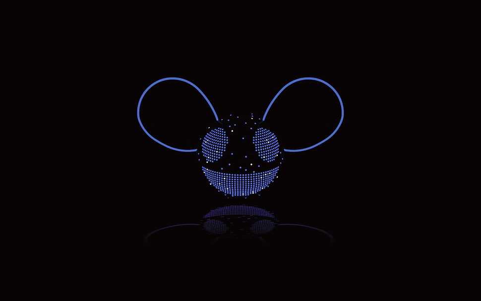 blue DeadMau helmet HD wallpaper