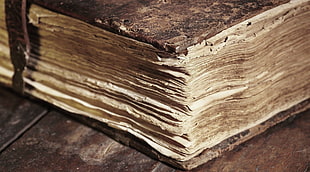 brown book, books, macro, closeup