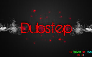 Dubstep logo, dubstep, smoke, digital art