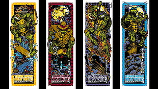 Teenage Mutant Ninja Turtle posetrs, Teenage Mutant Ninja Turtles, comic art, comics, IDW HD wallpaper