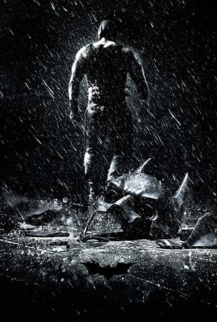 Batman wallpaper, The Dark Knight Rises, Batman, movie poster, mask HD wallpaper