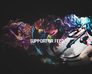 Support or Feed 3D wallpaper