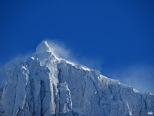 white and gray mountain under blue sky
