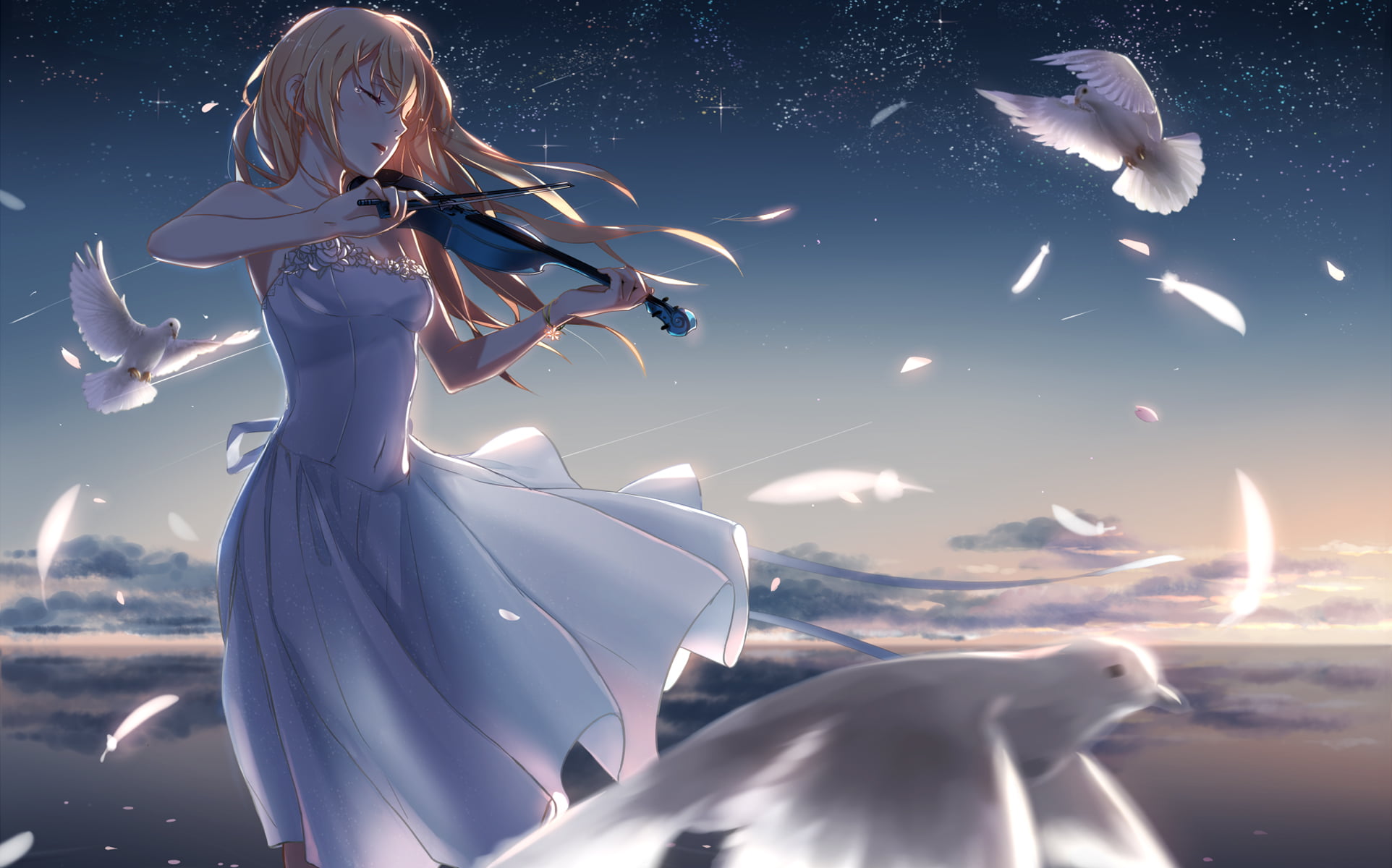 Your Lie in April anime HD wallpaper