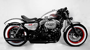 black and gray motorcycle