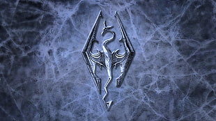 Skyrim logo, The Elder Scrolls V: Skyrim, logo, video games, artwork