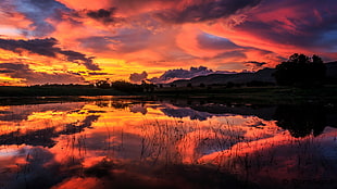 sunset photo HD wallpaper