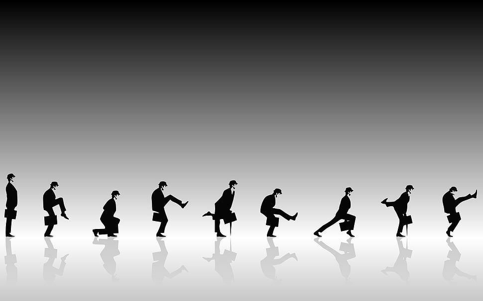 men's black suit jackets, Monty Python, minimalism HD wallpaper
