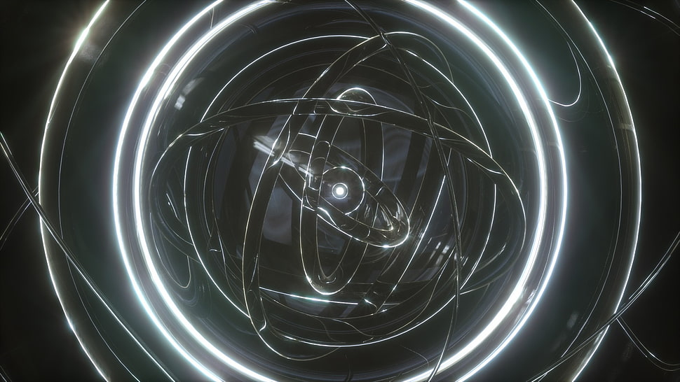 time, space, orb, lights HD wallpaper