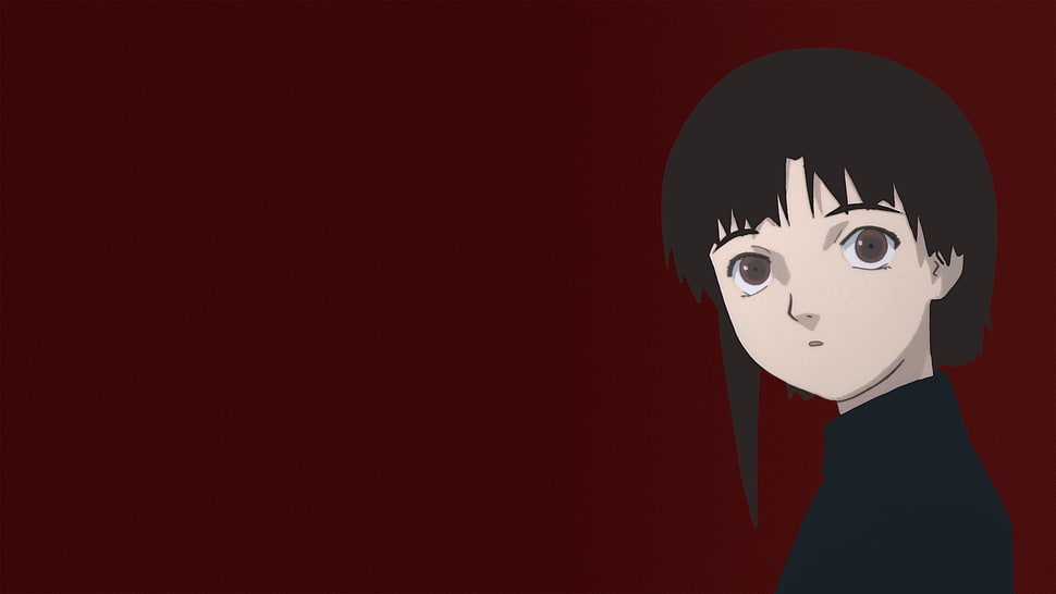 black-haired anime character wallpaper, Serial Experiments Lain, Lain Iwakura HD wallpaper