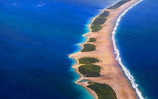 brown island, nature, landscape, atolls, beach HD wallpaper