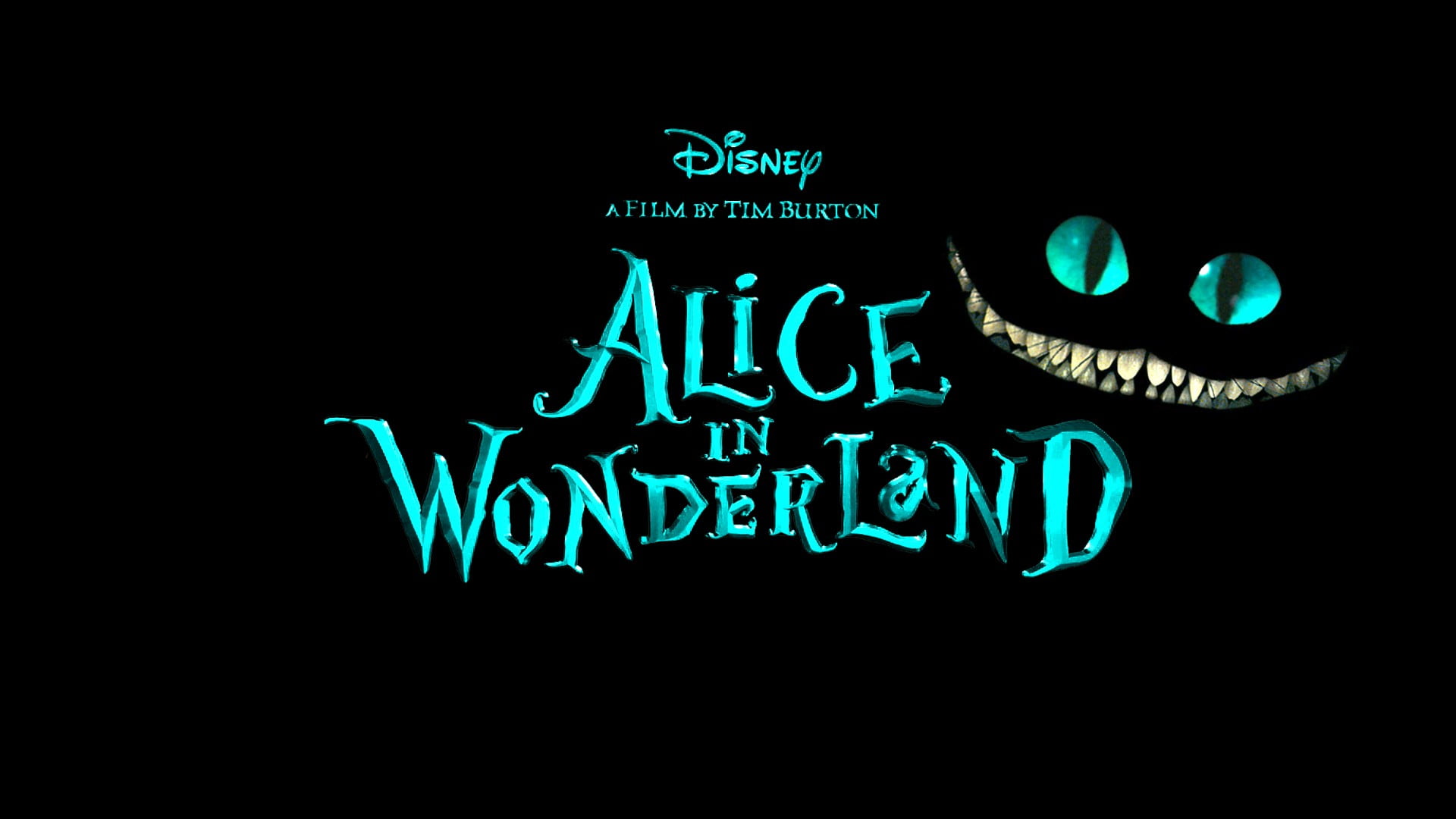 Disney Alice in Wonderland wallpaper, movies, Alice in Wonderland, Cheshire Cat, black background