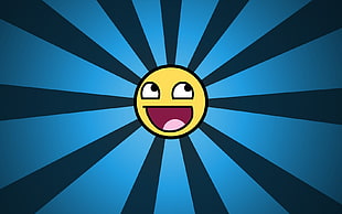 laughing emoji, happy face, awesome face HD wallpaper