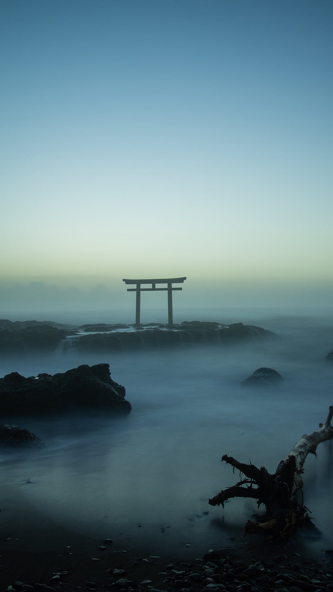 aerial photo of lake, nature, landscape, portrait display, torii