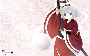 girl with white hair anime character