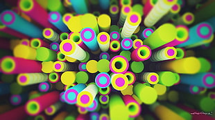 closeup photo of multicolored optical illusion