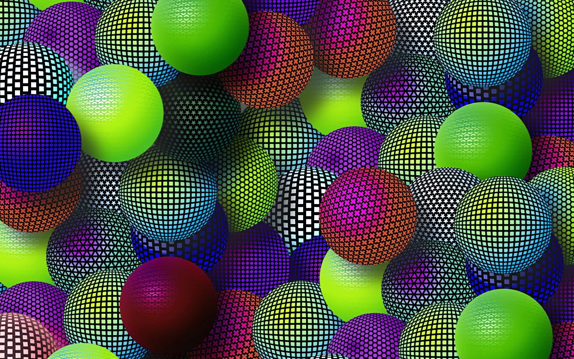 assorted plastic balls