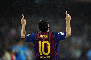 shallow photograph of Lionel Messi HD wallpaper