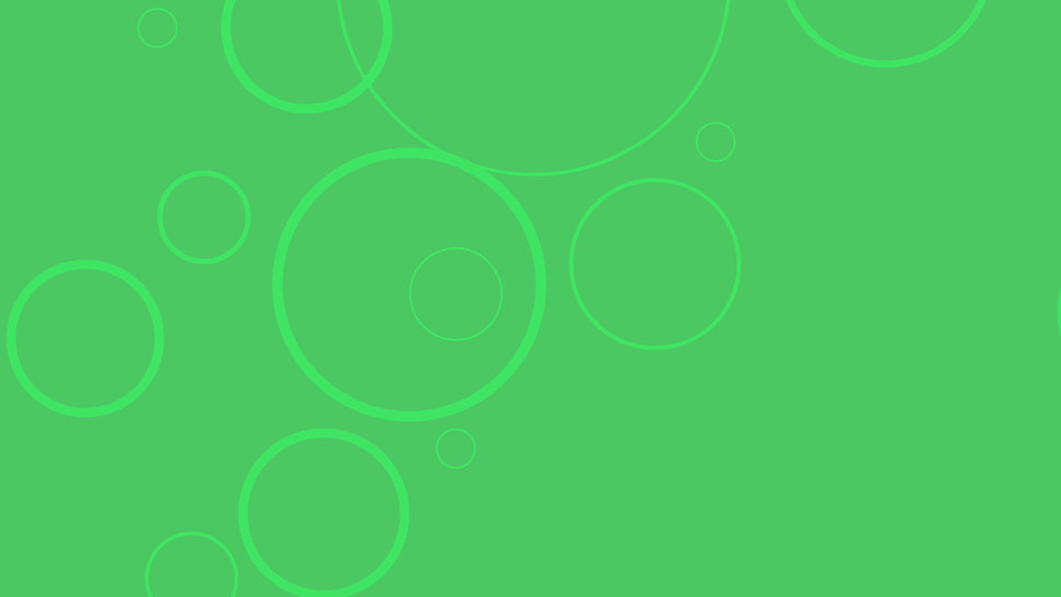 green bubbles digital wallpaper, minimalism, green, circle HD wallpaper