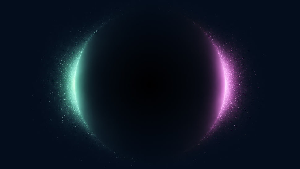 eclipse illustration, abstract, spherical HD wallpaper