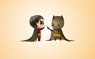 DC Comics Batman and Robin illustration, Batman, Robin (character) HD wallpaper