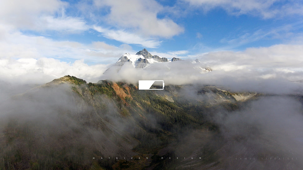 alps mountain, mountains, clouds, sky, battery HD wallpaper