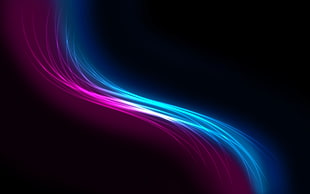 blue and pink abstract wallpaper HD wallpaper