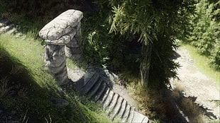 gray concrete arch, video games, The Elder Scrolls V: Skyrim