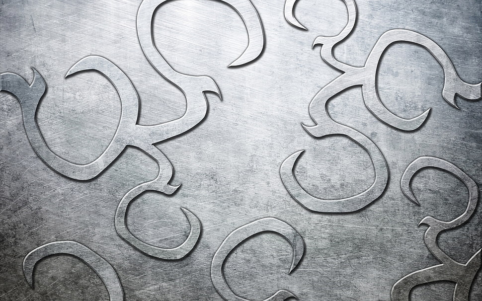 silver-colored surface HD wallpaper