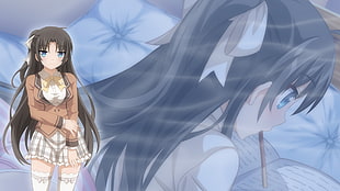 gray haired female anime character, big boobs, Sakura Swim Club, Mieko