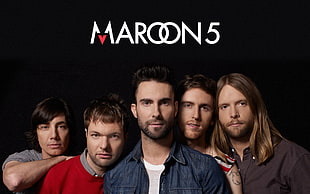 Maroon 5 group photo displayed