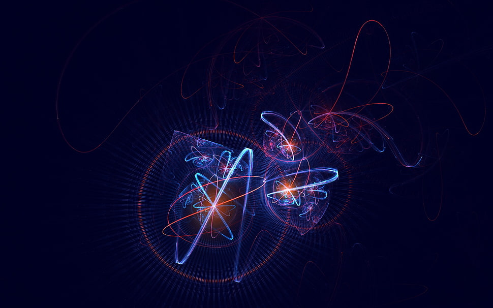 Plexus,  Background,  Dark,  Neon HD wallpaper