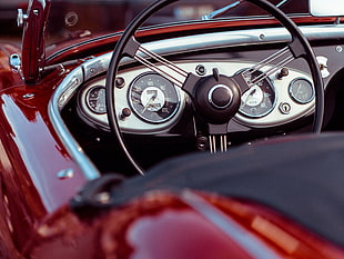 black car interior