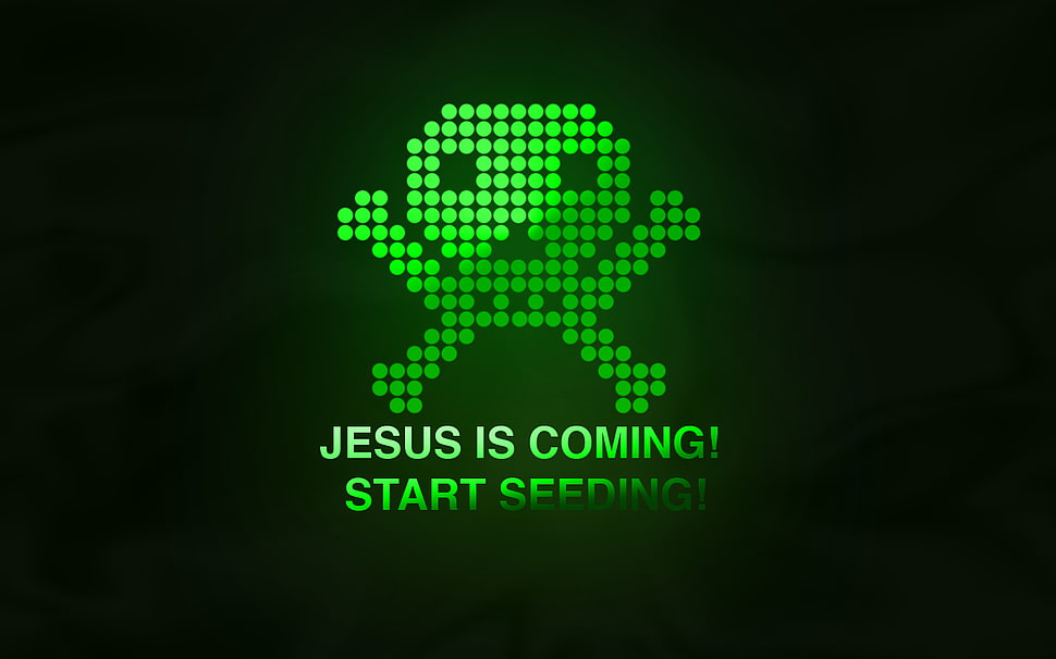 Jesus is Coming! Start Seeding pirate wallpaper, code, BitTorrent HD wallpaper