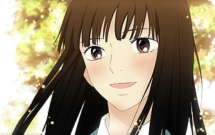 Kimi No Todoke girl anime character smiling illustration