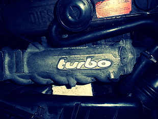 black Turbo corded tool, old car, Audi
