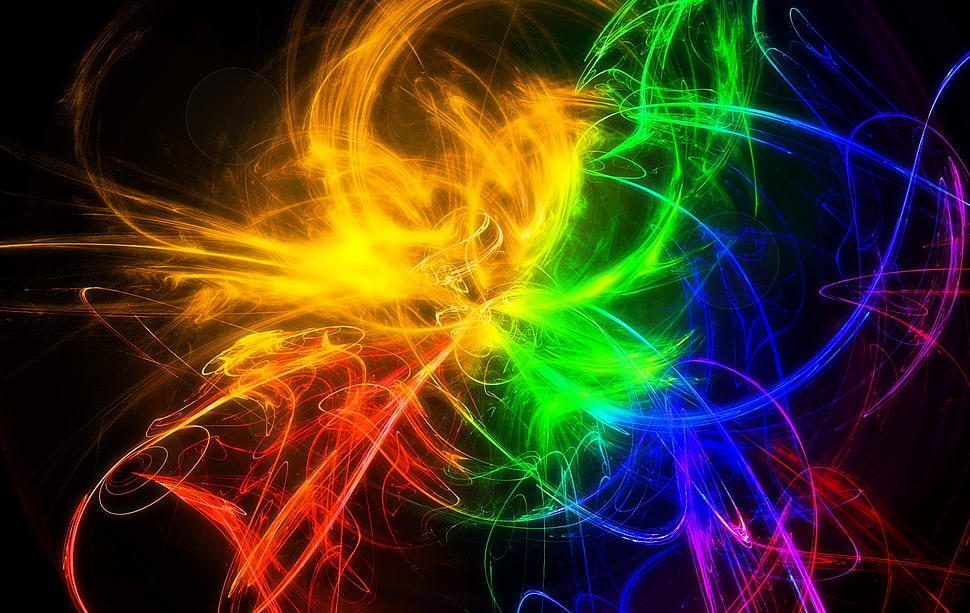 multicolored artwork HD wallpaper
