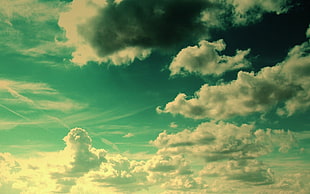 white clouds HD wallpaper
