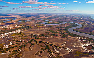 top view of snake island during daytime