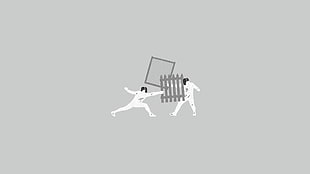 fencing clip art, minimalism, humor, sports, simple background
