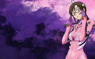 female anime character, Neon Genesis Evangelion, Makinami Mari