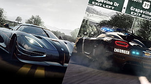 black and grey coupe, Koenigsegg One:1, Need for Speed: Rivals, Need for Speed, video games