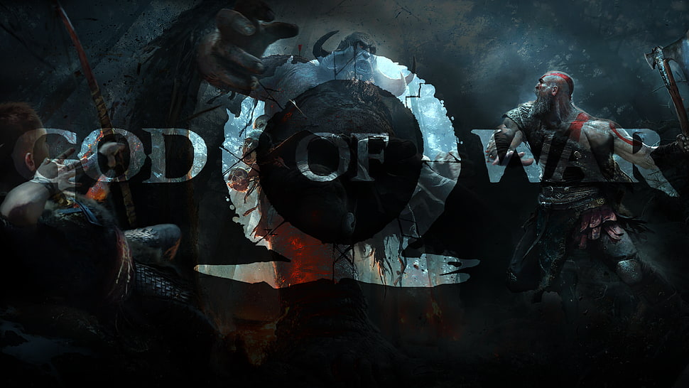 God Of War 3D wallpaper, God of War, god of war 4, video games, Kratos HD wallpaper