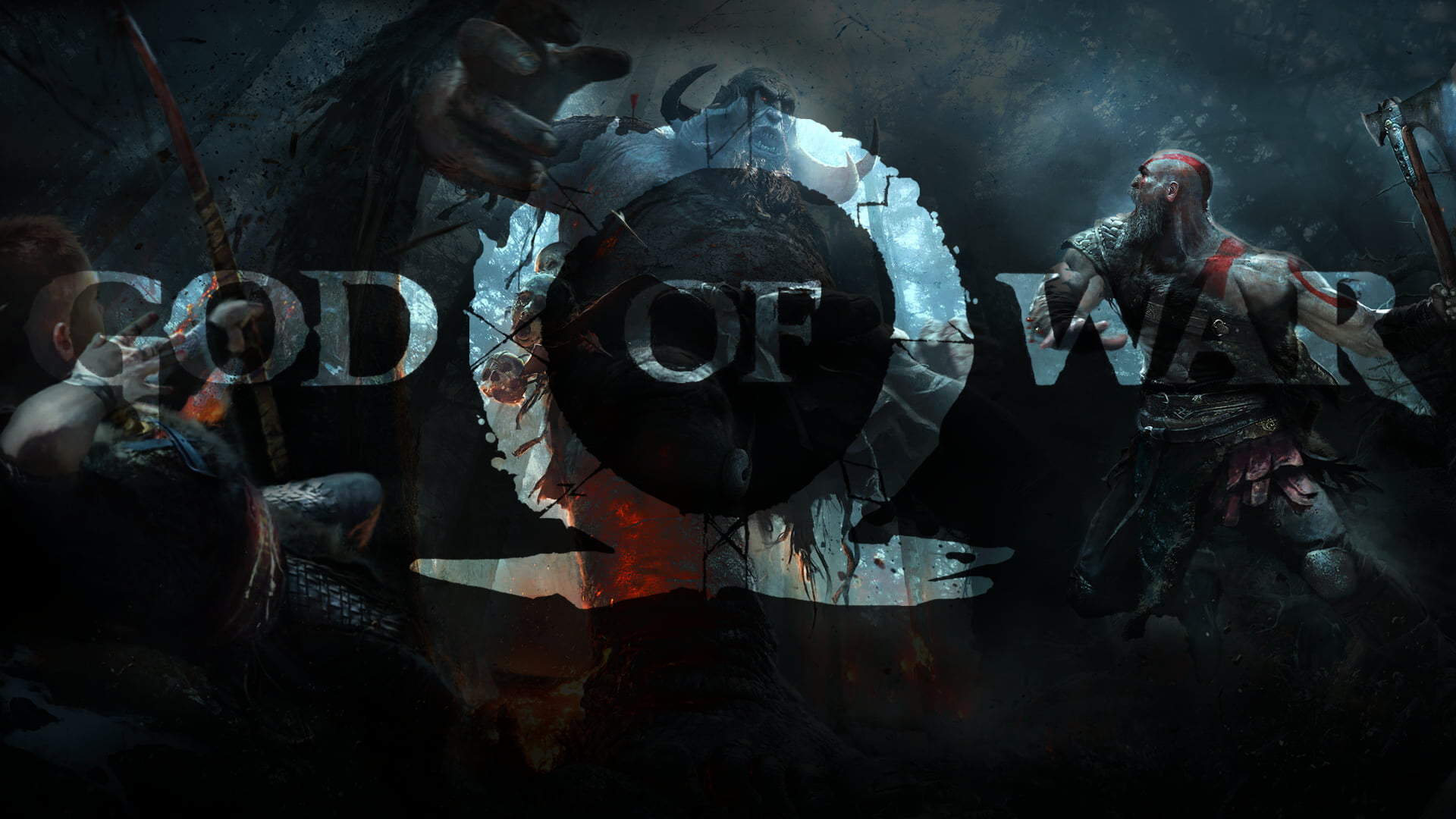 God Of War 3D wallpaper, God of War, god of war 4, video games, Kratos