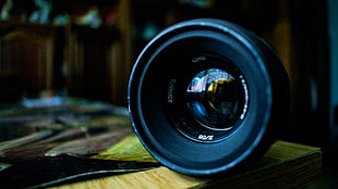 black camera lens, lens, photography, reflection, Zenit (camera)