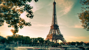 Eiffel Tower, Paris, Eiffel Tower, clouds, Paris, France