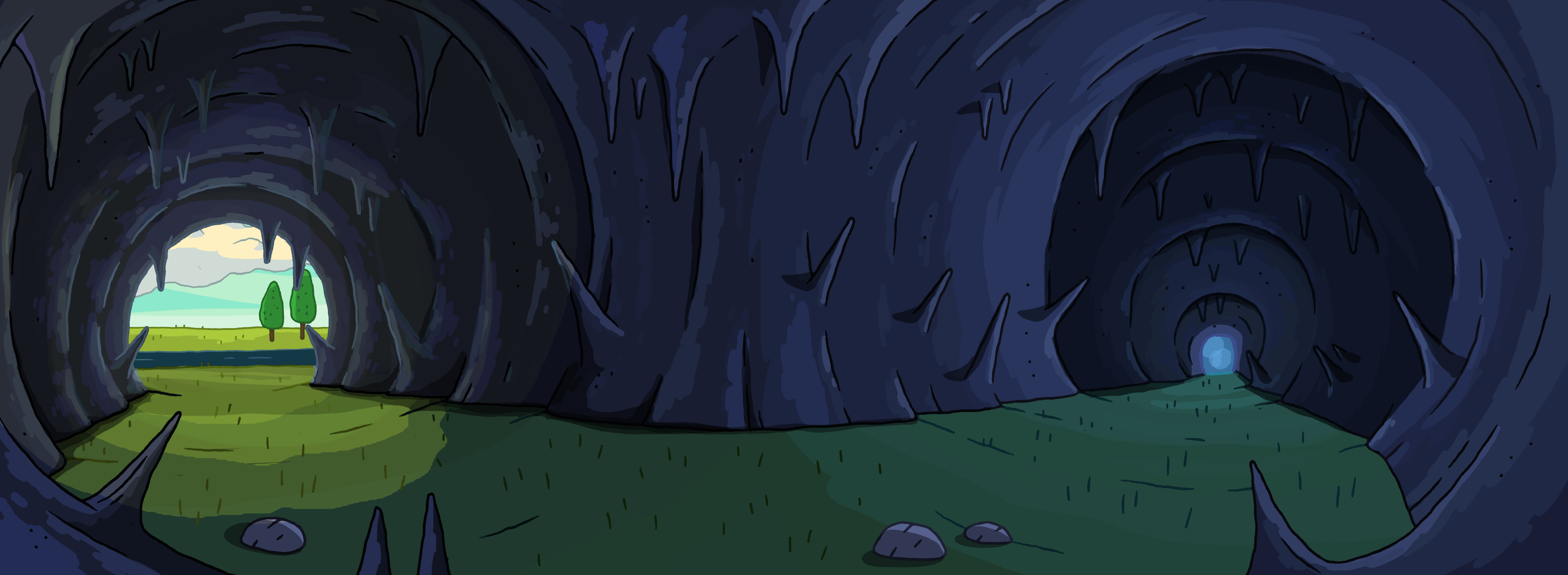 Cave illustration, Adventure Time, cartoon HD wallpaper | Wallpaper Flare