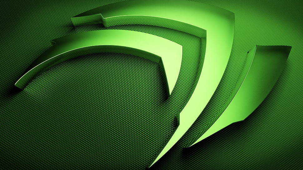 green 3D wallpaper, Nvidia HD wallpaper