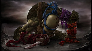 TMNT Leonardo digital wallpaper, Teenage Mutant Ninja Turtles