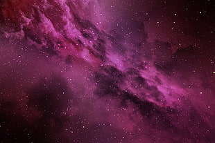 illustration of purple galaxy